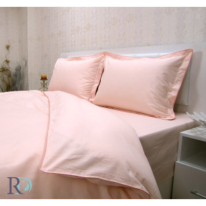 Комплект спално бельо ПАМУЧЕН сатен -ПРАСКОВА Комплект спално бельо ПАМУЧЕН сатен -ПРАСКОВА